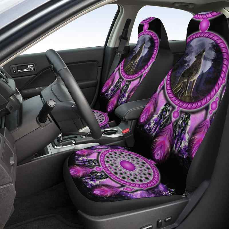 シートカバー プリント柄 柄物 汎用 自動車用 布製 ファブリック 一人掛け 運転席 ドライバーズシート 車内アクセサリー ドレスアップ