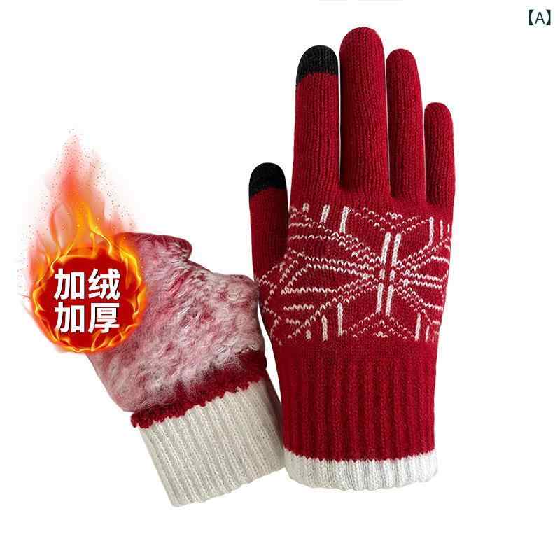 ・機能: 滑り止め、タッチスクリーン対応、保温、防風・スタイル: 指あり手袋・カラー展開: レッド、カーキ、グレー、ダークグレー、ネイビー、ブラック・サイズ展開: フリーサイズ・主な素材: ニット・対象: 大人、メンズ、レディース・スタイル分類: オリジナルデザイン・加工技術: ジャカード織り・カテゴリ: 保温手袋・流行要素: 幾何学模様