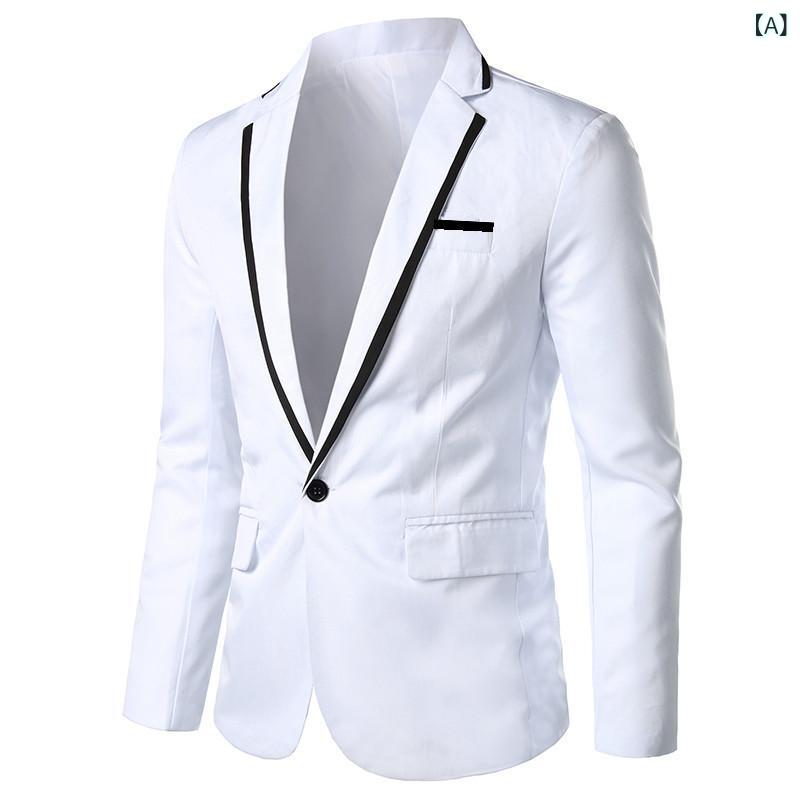 ・前立て: 一つボタン・生地素材: コーデュロイ・主な素材: リネン・着用シーン: カジュアル・襟型: ノッチドラペル・フィット: スリム・厚さ: 普通・カラー展開: ホワイト、ブラック、ピンク、レッド、ブルー・サイズ展開: M、L、XL、...