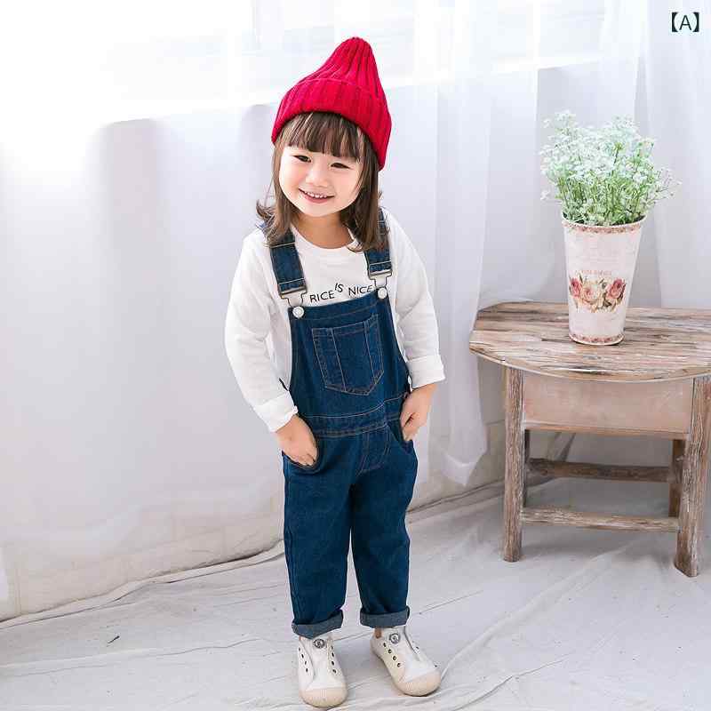 デニム オーバーオール ベビー キッズ 男の子 女の子 男女兼用 サロペット オールインワン コットン 無..