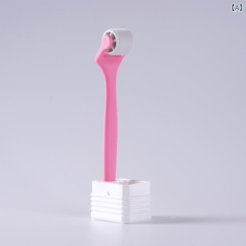 美容ローラー マイクロニードル 微細針 フェイスケア ボディケア 全身 美顔器 スキンケア プラスチック製 パック浸透補助 多色展開 自宅エステ(x2)