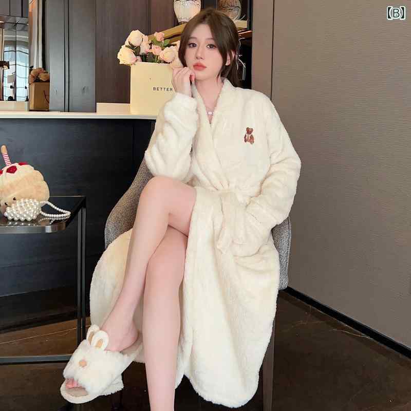 ルームウェア レディース 女性用 厚手 フラン...の紹介画像2
