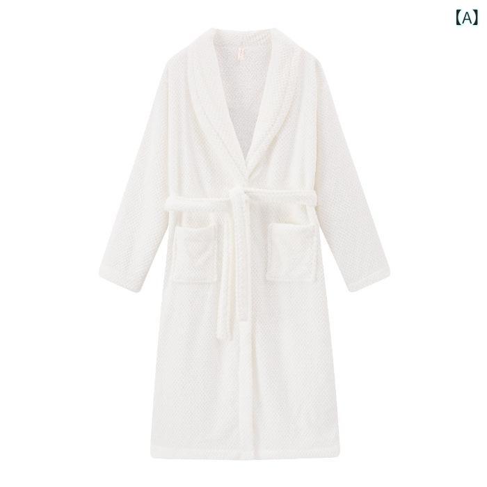 ・主な素材: サンゴフリース・素材成分: ポリエステル・生地の厚さ: 厚手 (251-300g/平米)・機能: リラックス、ルームウェア、快適、外出可能・対象: カップル・カラー展開: メンズ ホワイト、メンズ ブルー、レディース ホワイト、レディース ピンク・サイズ展開: レディース M (160), L (165), XL (170)、メンズ L, XL, XXL・素材含有率: 95%以上100%未満・スタイル: シンプル・ネックライン: Vネック