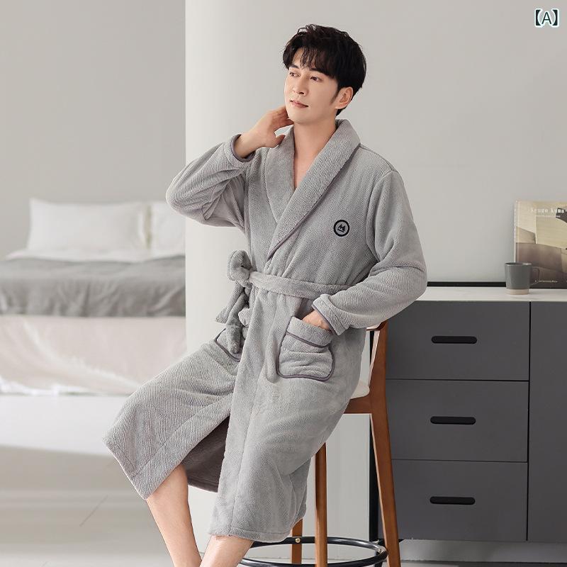 ・素材: フランネル・主な素材: ポリエステル 100%・生地厚さ: 超厚手 (301-350g/平方メートル)・機能: リラックス、通気性、睡眠、入浴、伸縮性、部屋着、保温、快適、普段着・対象: 男性・カラー展開: スモークグレー、ダーク...