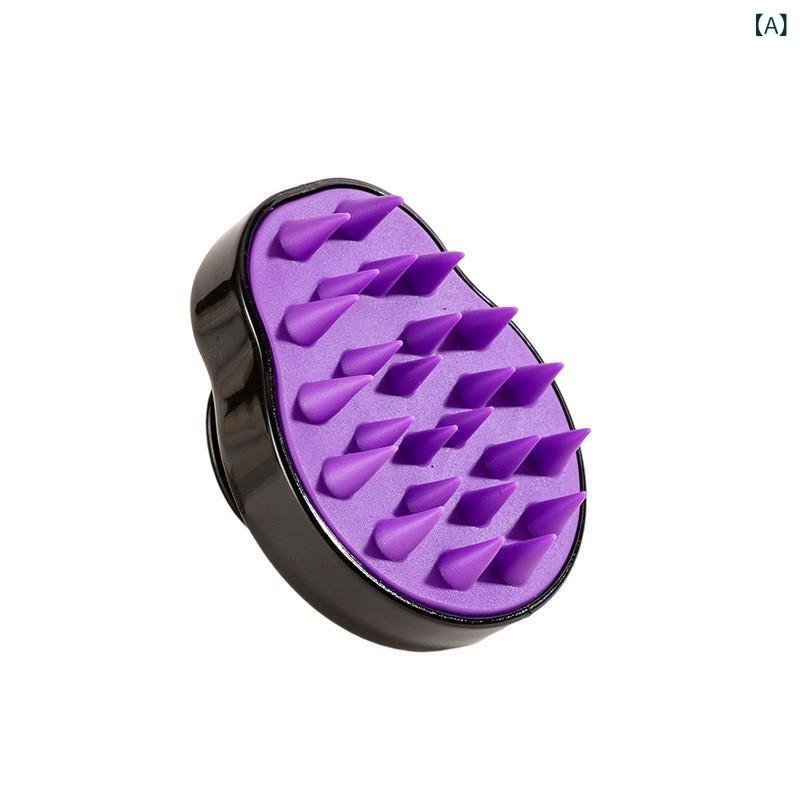 シャンプーブラシ 家庭用 頭皮マッサージ スカルプケア 洗髪 ヘッドスパ 頭皮クレンジング 血行促進 痒み対策 バスグッズ リラックス ヘアケア 美容 ツートーン(x3)