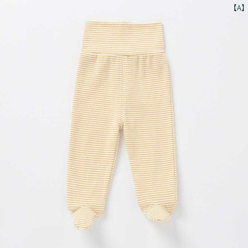 ・カテゴリ: カジュアルパンツ・スタイル: カジュアル・主な素材: 綿100%・丈: 長ズボン・性別: ユニセックス・対象年齢: 新生児 (0～1歳)・生地加工: 柔軟処理・柄: ストライプ・ウエスト: ハイウエスト・カラー展開: イエロー...