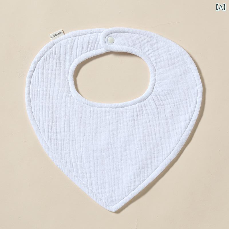ベビー 新生児 赤ちゃん よだれかけ スタイ 純綿 ガーゼ 吸水性 通気性 スナップボタン留め 肌に優しい..