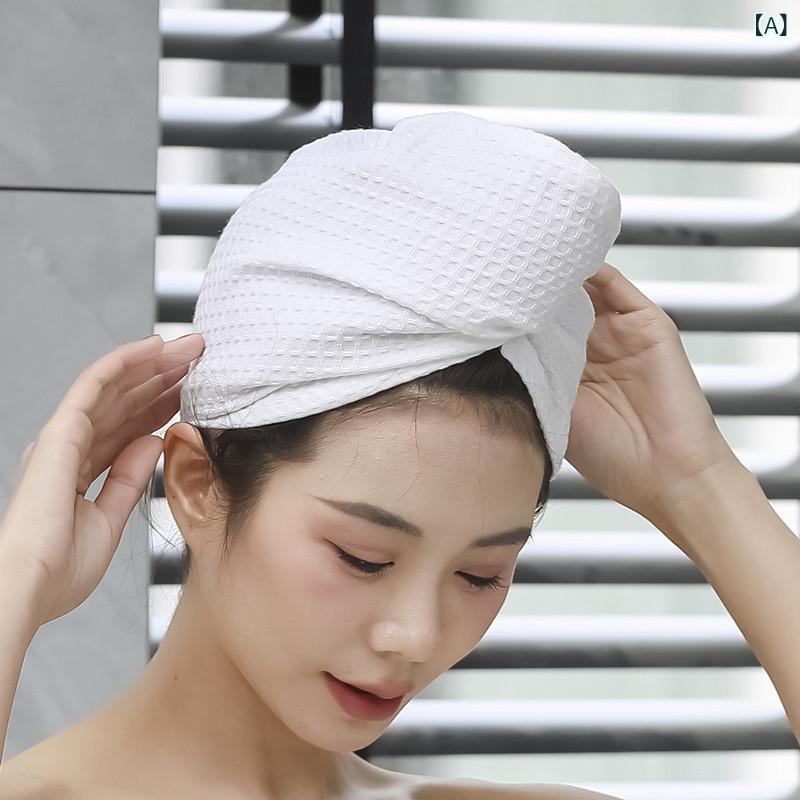 ・カテゴリ: ヘアドライキャップ・素材: 綿100%・カラー展開: ホワイト、ピンク、ライトグリーン、グレー・サイズ: 約65×25cm・重さ: 50～79g・糸番手: 32番手