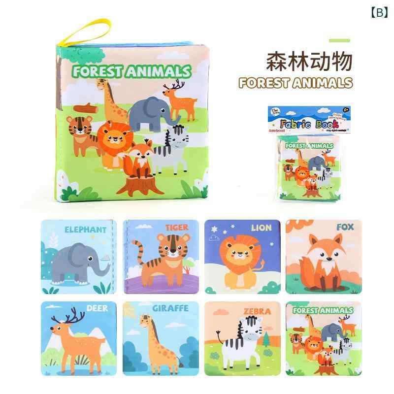 布絵本 ベビー 知育玩具 農場動物 アニマル 手のひらサイズ 破れにくい ソフト素材 早期教育 指先訓練 思考力開発 複数デザイン 乳幼児向け 2