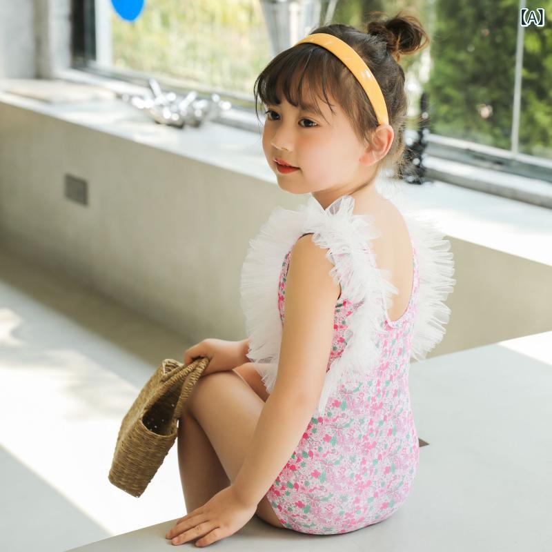 水着 キッズ 女の子 ワンピース 子供用 セパレート チュチュ かわいい ベビー スイムウェア プール ビーチ 海水浴