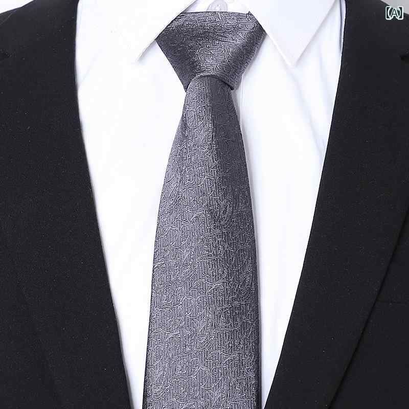 Rakuten - ネクタイ メンズ 桑蚕丝 真丝 ビジネス スーツ フォーマル 普段使い 復古 ブラウン 花柄 8cm幅 軽量 通勤 通年使用
