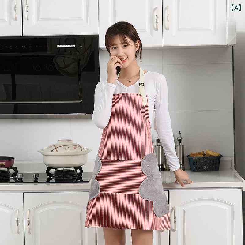 Sommelier Aprons - 無袖エプロン 防水 防油 かわいい 日式 キッチン用 レディース メンズ 赤 緑 ブラウン 伸縮性 軽量 調理 家事 作業服 普段使い