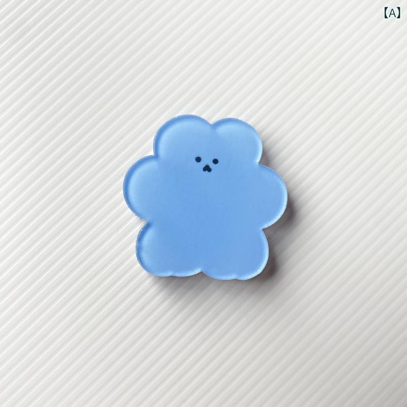 Rakuten - キッズ ブローチ 子供用 アクリル マカロン カラー 小熊 動物 幾何学 ピンバッジ かわいい 飾り 男女兼用 ブルー ホワイト ピンク パープル イエロー グリーン 夏 固定 多機能 服装 鞄 アクセサリー ハンガー ピン