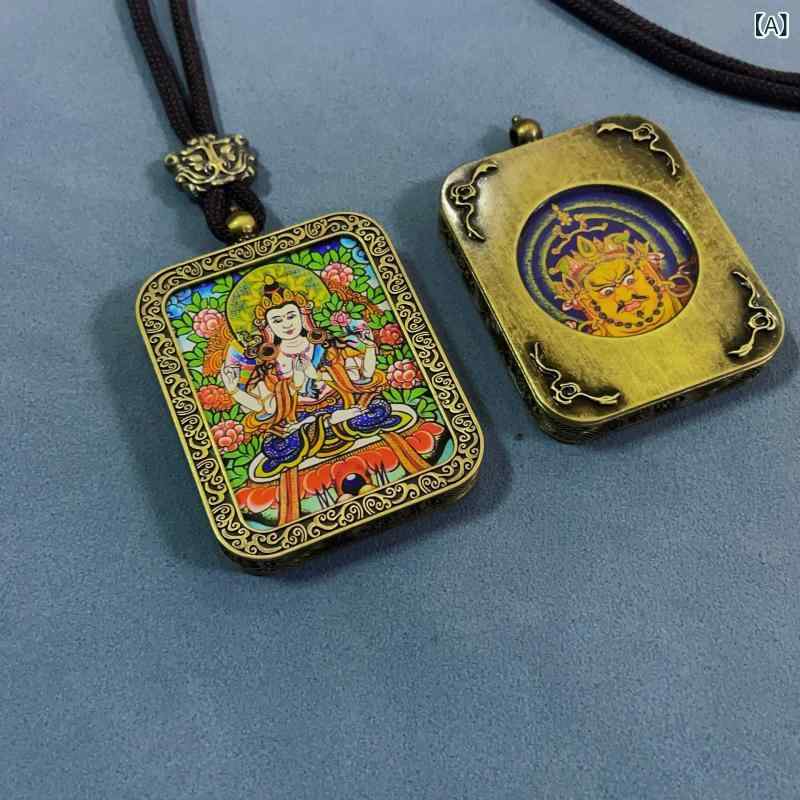 Accessories - ペンダント 十二支 八大守護神 仏像 観音 菩薩 財神 合金 電気メッキ加工 国風 民族風 星座 幾何 動物 開運 ラッキーアイテム オリジナルデザイン アクセサリー ネックレス チェーン 吊り下げ 装飾品 記念品