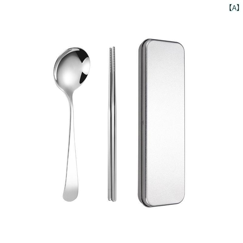 Silicone Cooking Utensils - カトラリーセット ステンレス スプーン フォーク 箸 3点セット 学生用 キャンプ アウトドア 旅行 便携 鉄箱 収納ケース 日式 韓式 本色 金色 黒銀 黒金 鏡面 現代 シンプル 日常使い 軽量 耐久