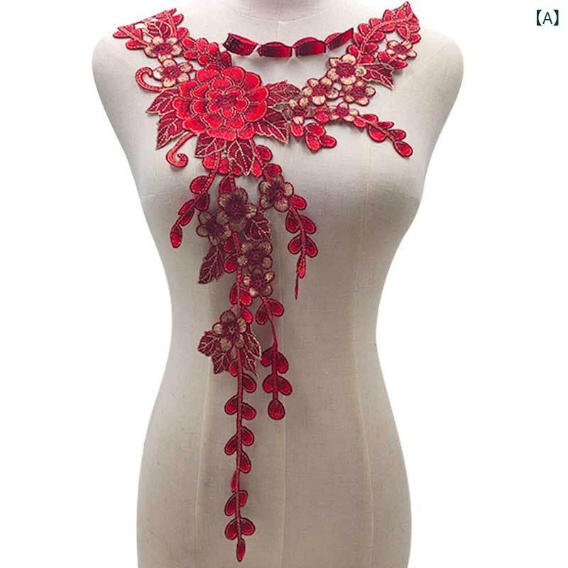 胸花 刺繍 レース リボン かわいい 赤 ピンク ブルー ブラウン 女性用 ドレス 礼服 配飾 服装 アクセサリー ポリエステル コットン風 手作り DIY 普段使い 通勤用