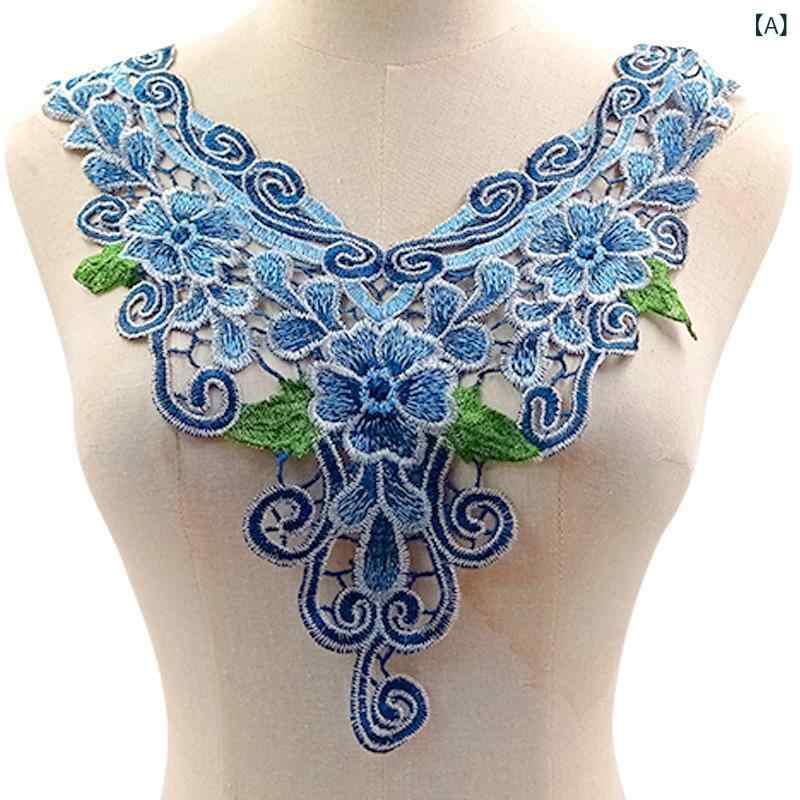 Rakuten - 刺繍 レース リボン 襟 切り替え 女性用 ブラック ゴールド 立体 刺繍 ショールカラー 金銀糸 接触冷感 軽量 伸縮性 インナー 部屋着 礼服 配飾 ピンク系 グリーン系 パープル系 ハイネック トップス