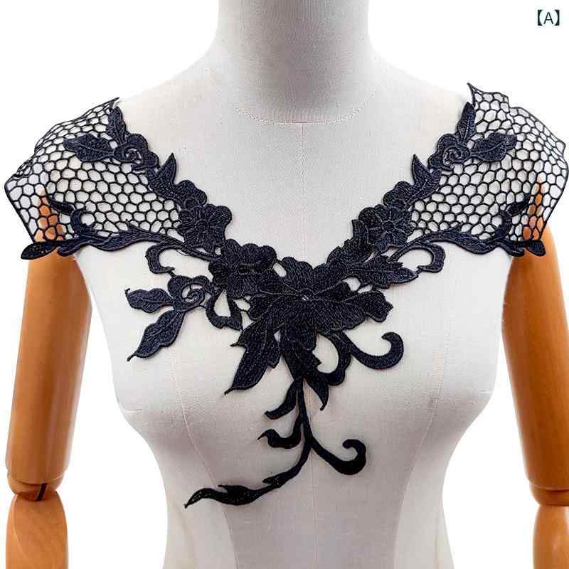 レディース 切り替え 刺繍 花柄 フリル 襟 涤光丝 立体 レース ブラック ホワイト ブラウン レッド ネイビー ライトブルー ベージュ ピンク ダークグリーン ゴールド ワインレッド カラー展開 軽量 通勤 デイリー トップス アクセサリー