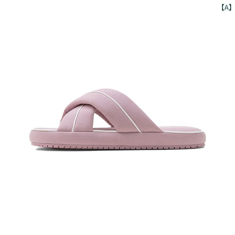 ルームサンダル 女性用 厚底 室内 居家 防滑 耐磨 吸汗 ソフトソール 糖果カラー 糖果ピンク 淡雅ホワイト 碧波ブルー 春夏 休闲 カジュアル 普段使い 通勤 通学 軽量 伸縮性 TPR底 吸湿速乾 バイカラースリッパ ビーチサンダル 屋内外兼用