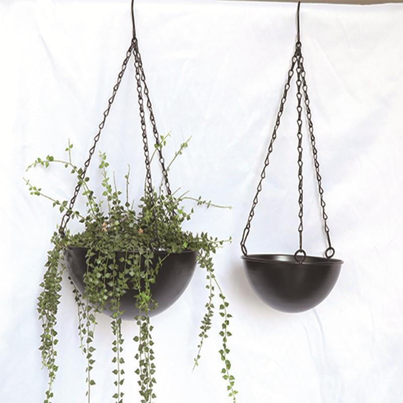 Rakuten - 鉄アート 吊り下げ 花籠 盆栽 飾り ガーデニング グリーン 植物 ハンギング プランター 多肉植物 吊り盆 陽台 インテリア 金属 静電塗装 大小サイズ 園芸 緑 観葉植物 壁掛け 屋外 室内 かわいい 形状 多様な用途