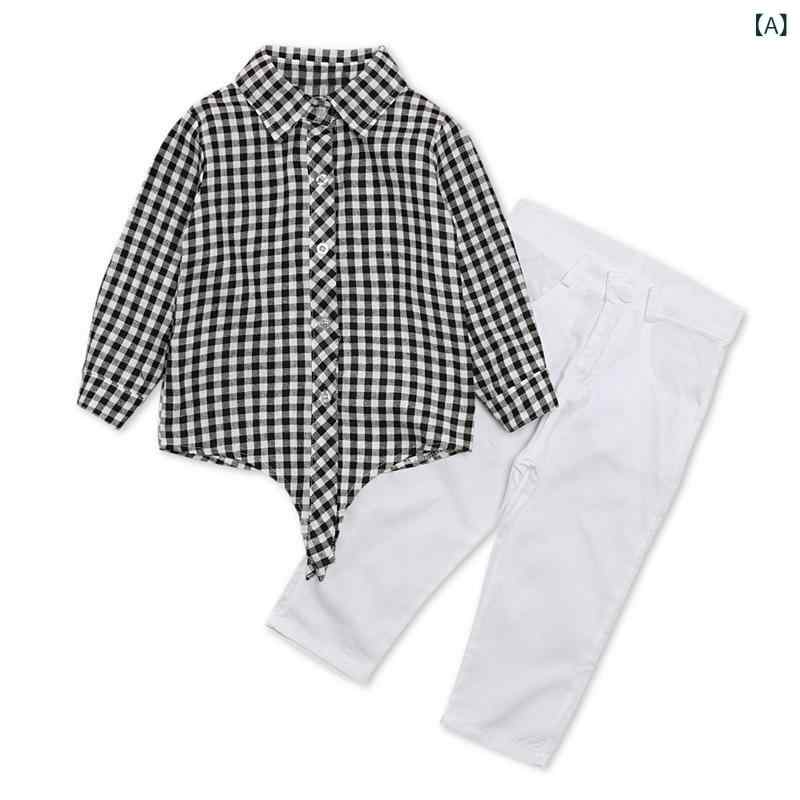 女児 キッズ トップス 長袖 シャツ 格子柄 長ズボン セット 綿素材 春秋 黒 女の子 幼児服 春秋服 長袖トップス 格子シャツ ロングパンツ 子供服 セットアップ コットン スタンダード厚 欧米風 潮感