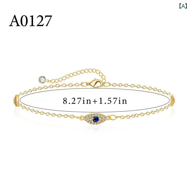 Other - 脚飾 女性用 ボヘミアン ジルコニア フットチェーン チェーン アンクレット 幾何学 デザイン 銅 電気メッキ加工 ゴールド 輝き 高級感 かわいい 華奢 普段使い ギフト 春夏