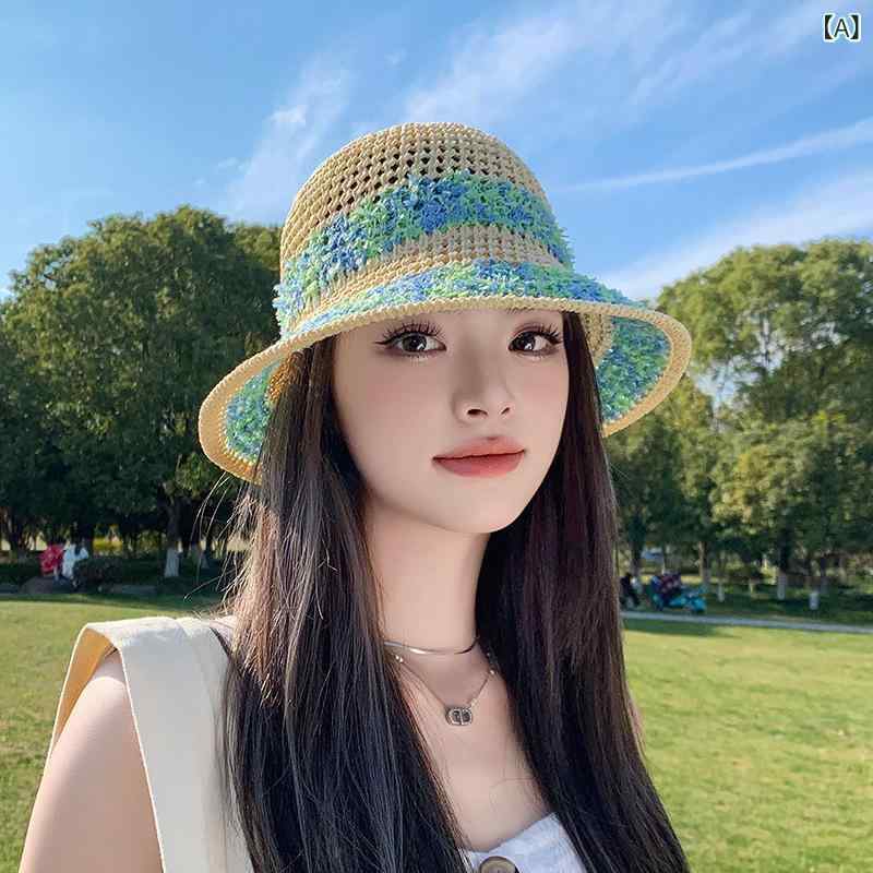 ・カテゴリ: 麦わら帽子・帽子のタイプ: ラウンドトップ・つばの形: ワイドブリム・カラー展開: ベージュ、カーキ・サイズ展開: M（頭囲56-58cm）・機能: UVカット、通気性、日よけ・スタイル: カジュアル、OLファッション、シンプル、幅広いコーディネート、通勤スタイル・素材: 草編み・加工: サテン織り
