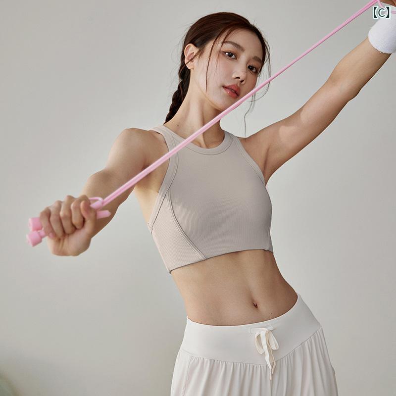 スポーツブラ レディース 防震 ランニング 夏用 修身 透気 外穿 美背 ヨガトップス...