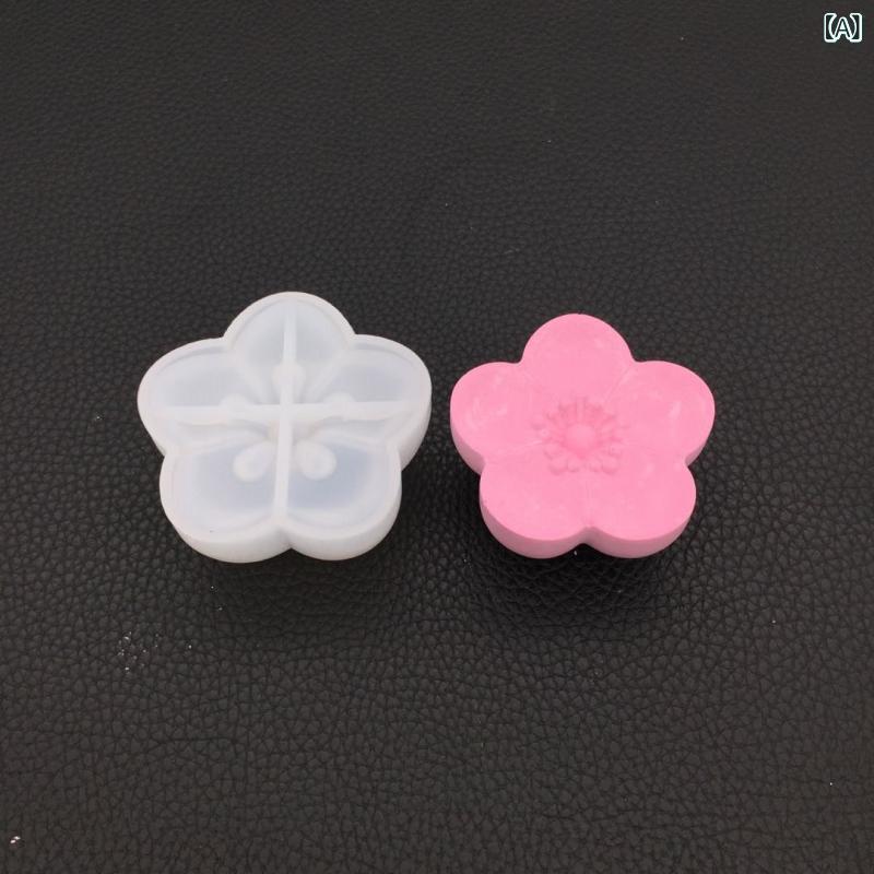ケーキ 模具 シリコン 立体 3D 鏡面 桜花 型 ダイソーイ 水晶 樹脂 香薫 石膏 拡香石 烘培 装飾 丸型 柔軟 耐熱 かわいい デザイン スイーツ デコレーション 手作り クラフト 家庭用