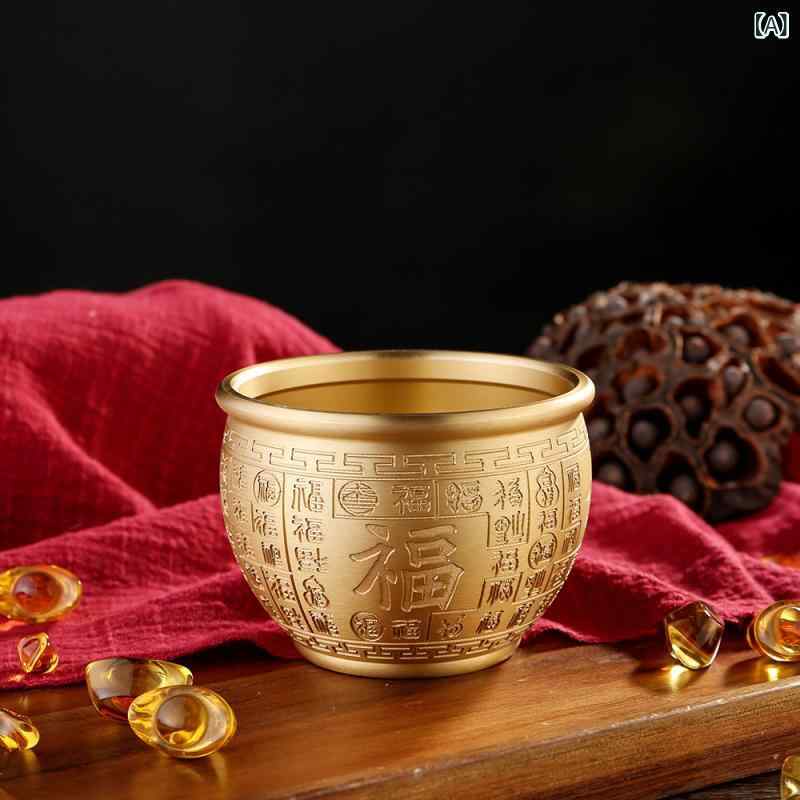 金色装飾の陶器の壺　大型　壺 楽天市場】大型 壺（置物｜インテリア小物・置物）：インテリア・寝具