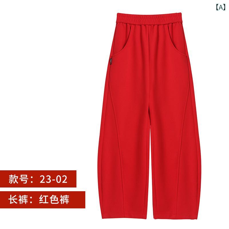 Sportswear - 广场ダンス 服 レディース 運動 セット トップス ショートパンツ 綿 素材 印花 柄 字母 プリント 純色 赤 黒 白 ピンク系 通年 ダンス ステージ 衣装 ランニング 対応 軽量 伸縮性 吸湿速乾 カジュアル 普段使い