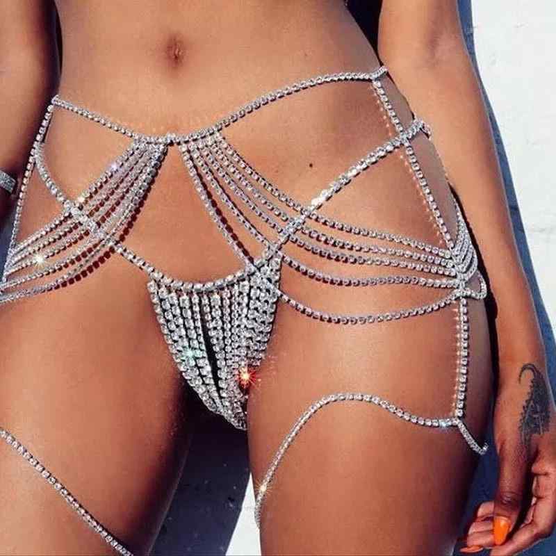 Yellow - ウエストチェーン レイヤード 女性用 金属製 ラインストーン タッセル ゴールド シルバー セクシー ボディチェーン 脚チェーン 夜店 パーティー 春夏 秋 伸縮性 調整可能
