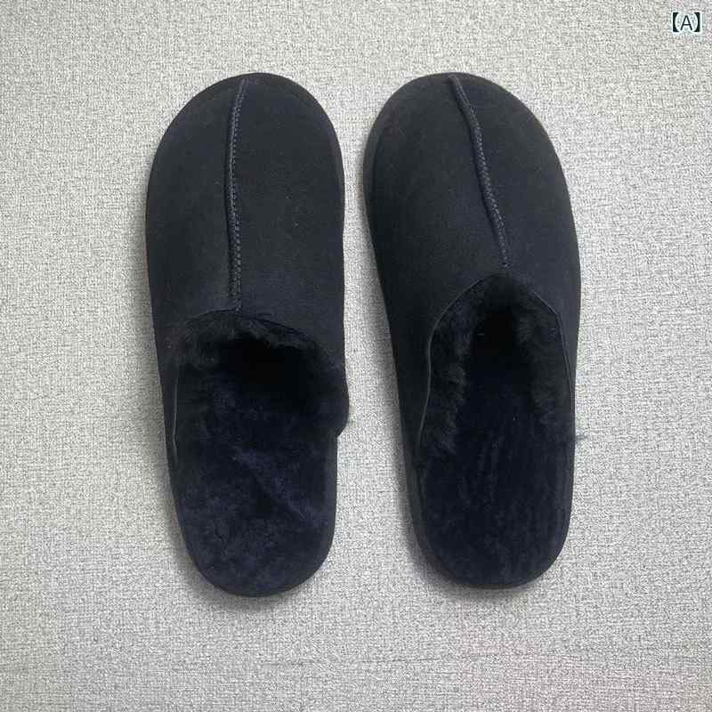 ルームスリッパ 男女兼用 秋冬 室内 保暖 皮毛一体 磨面 防滑 PVC底 加厚 セットトゥ 包頭 黒 茶色 ピンク ベージュ 室内履き 暖か 厚底 ホームシューズ カップル用 履き心地良い 滑り止め フワフワ