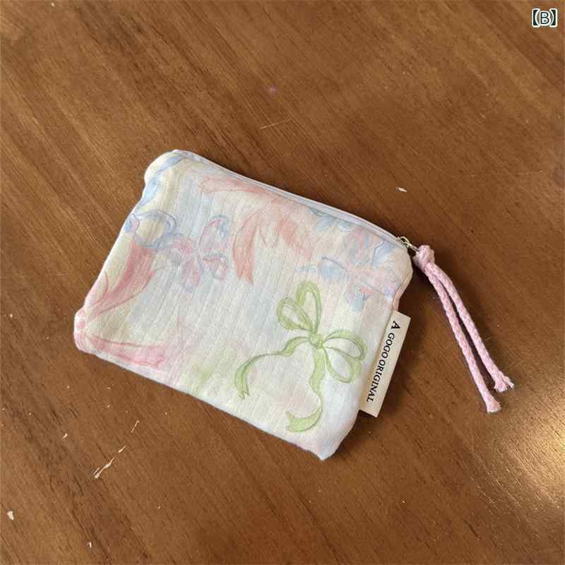 メイクポーチ レディース マカロンカラー 蝶結び柄 洗顔化粧品収納 大容量 かわい...