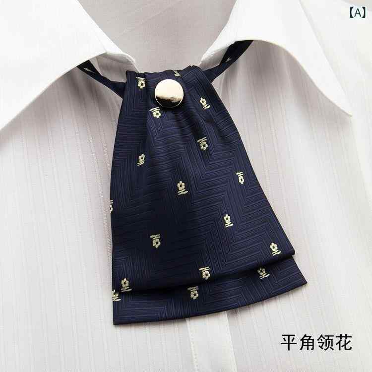 襟花 レディース メンズ 子供用 シャツ リボン 蝶ネクタイ 花柄 装飾 ビジネス 制服 コサージュ 花飾り ポリエステル 花紋 パターン 花柄 ネイビー 白ドット 赤波点 格子柄 ストライプ 紫 星柄 韓国スタイル 春夏