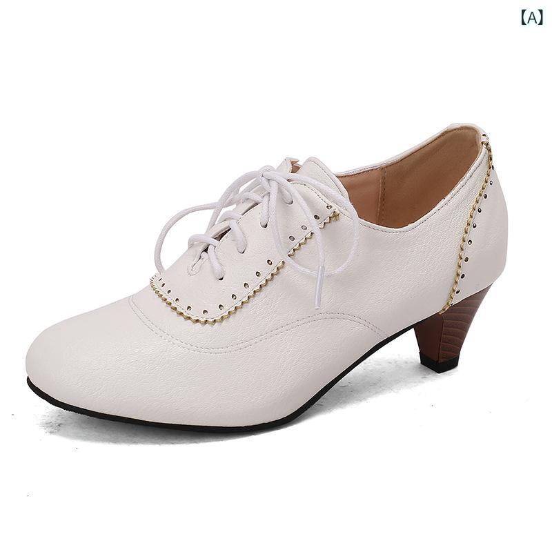 パンプス レディース 春夏 深口 クロス ストラップ ブロックヒール 粗厚底 丸トゥ 中口 PU素材 女性用 ハイヒール 6-8cmヒール 純色 白色 ブラック 赤 イエロー ブラウン 復古 春夏 秋 軽量 通勤 デイリー 普段使い