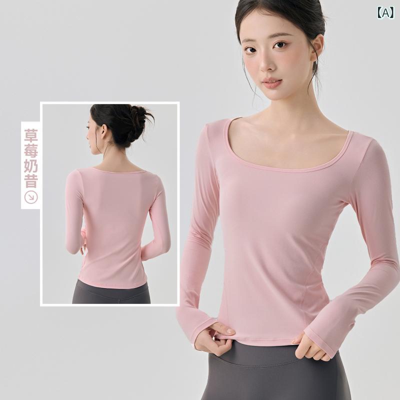 ・カテゴリ: ヨガTシャツ・対象: 女性・柄: 無地・主な素材: ナイロン91%、スパンデックス9%・袖丈: 長袖・着用方法: プルオーバー・丈: ヒップ丈・シルエット: レギュラー・カラー展開: ストロベリーミルクシェイク、白、エスプレッソ、グラファイトグレー・サイズ展開: S、M、L、XL・用途: ヨガ、フィットネス