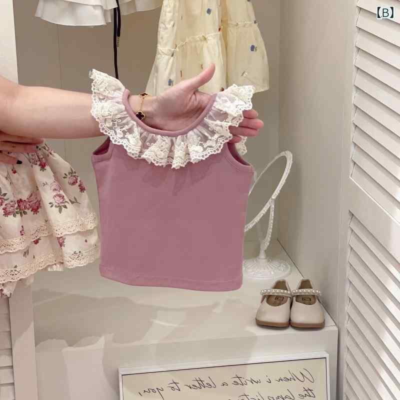 narukiの女児 トップス ショートパンツ セット 夏 子供服 女の子 中小 かわいい 花柄 花辺 綿 柔らか素材 薄手 清涼 通気性 吸湿速乾 短袖 ノーカラー ベビー キッズ 普段使い カジュアル 韓国風｜アングル2