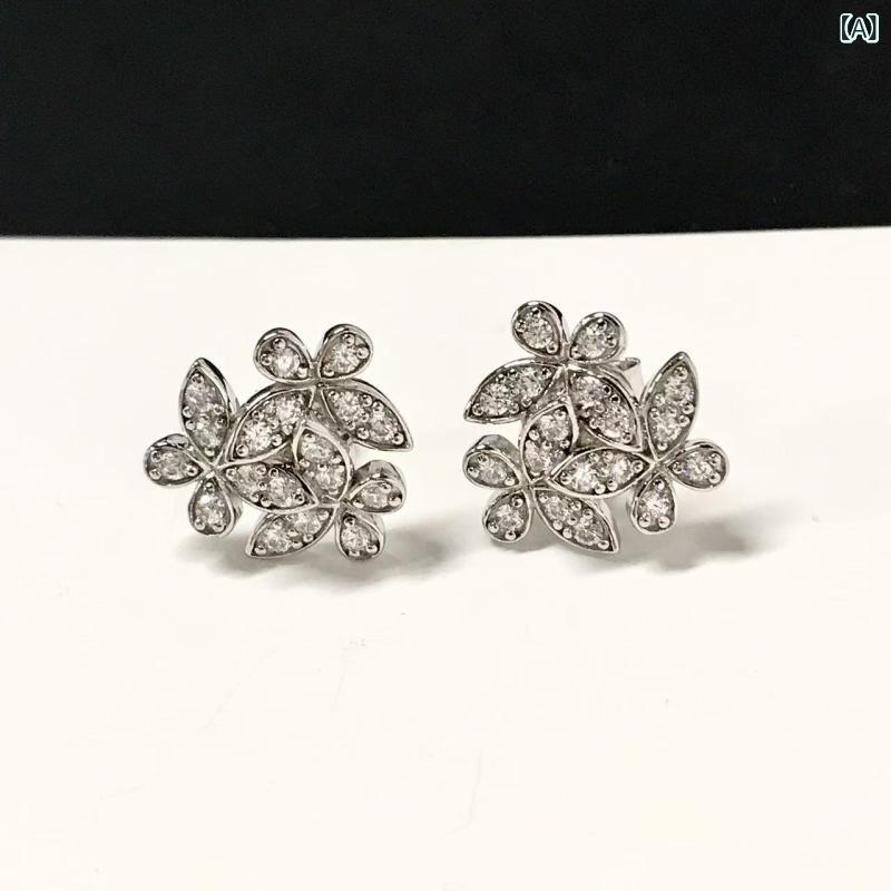 ・カテゴリ: 耳飾り・主な素材: 925シルバー・デザイン: 動物、十二支、蝶・カラー: 蝶ピアス・スタイル: 高級感、ファッション通勤・ターゲット: 女性