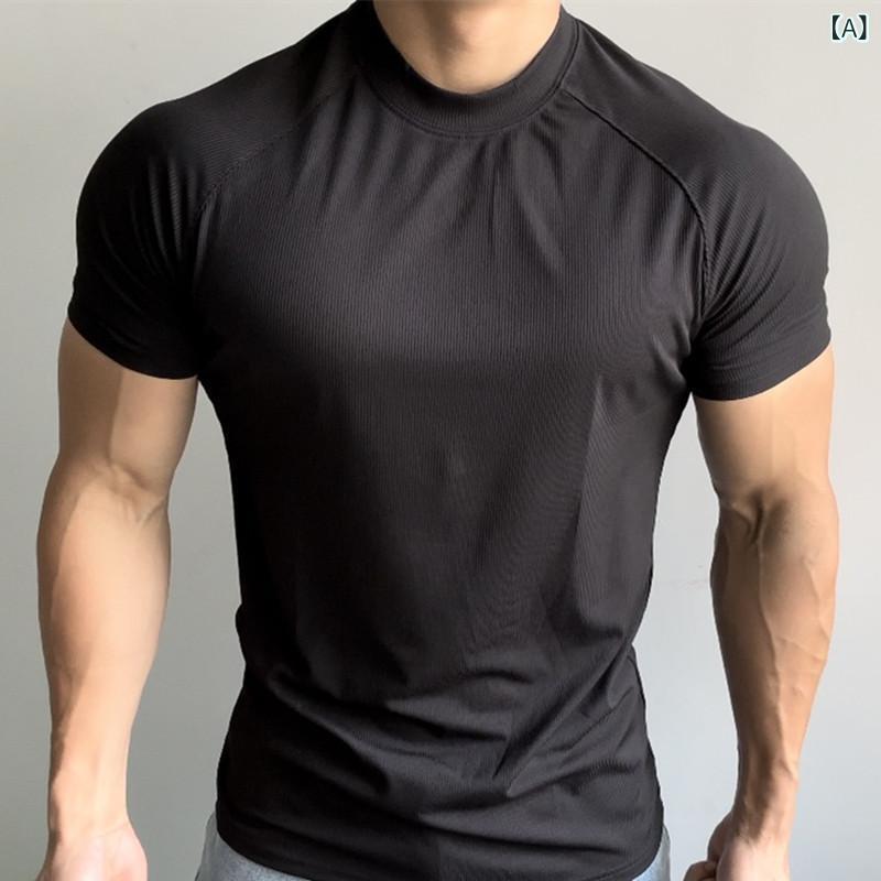 ・カテゴリ: Tシャツ・柄: 無地・スタイル: スポーツレジャー・ネックライン: クルーネック・袖丈: 半袖・主な素材: ポリエステル90%・性別: メンズ・対象年齢: 成人・用途: フィットネス、スポーツ、球技・カラー展開: ブラック、ホワイト、ライトグリーン、グレー・サイズ展開: M、L、XL、XXL、XXXL