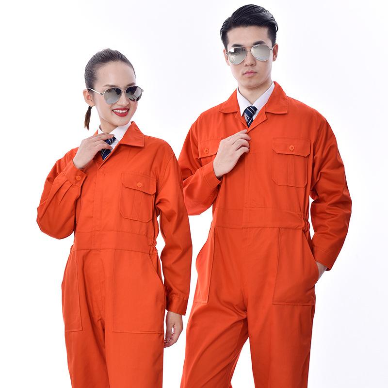 ・カテゴリ: セットアップ・用途: 作業服・対象性別: 男女兼用・機能: 吸湿速乾・主な素材: ポリエステル70%、綿30%・カラー展開: ネイビー、オレンジ・サイズ展開: 160、165、170、175、180、185、190