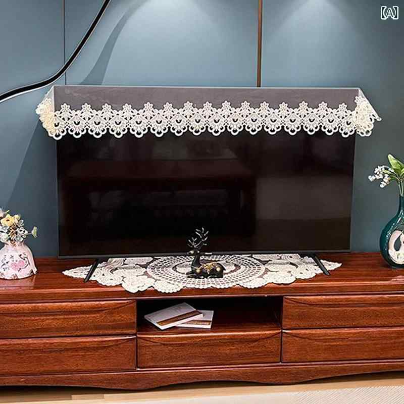 ・カテゴリ: テレビカバー・スタイル: モダンシンプル・主な素材: 布地90%・カラー展開: ベージュ、ホワイト、レース、ニットレース、ゴールドサテン、ブラウンオーガンジー、ピンクオーガンジー、ホワイトローズ、ピンクローズ、ゴールドローズ、グリーンコットン、フラワーパターンボイル、紫コットン、ゴールドコットン・サイズ展開: 40×130cm、40×160cm、40×180cm、40×200cm、40×220cm、40×240cm