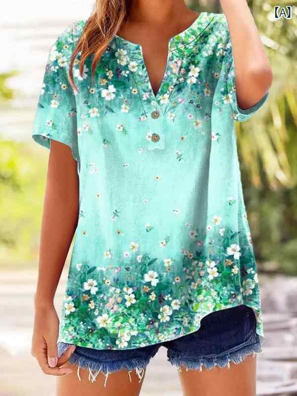 ・カテゴリ: Tシャツ・スタイル: フレッシュ・主な素材: ポリエステル・ネックライン: Vネック・袖丈: 半袖・柄: 3Dプリント・サイズ展開: S、M、L、XL、2XL、3XL・シルエット: スリム・着丈: ミドル