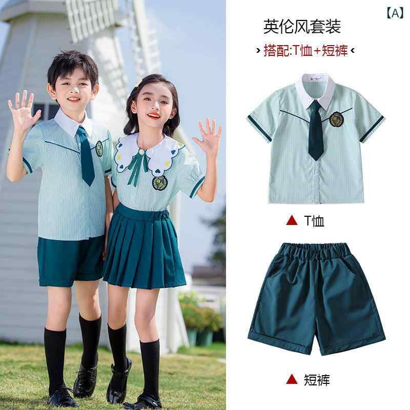・スタイル: アカデミー風・対象年齢: 中小童(3~8歳、100~140cm)・対象性別: 男女兼用・開閉タイプ: ファスナー・加工技術: 柔軟加工・主な素材: ポリエステル・素材割合: 60%・安全基準: B類・セット内容: 4点セット・カラー展開: 男子夏用2点セット、女子夏用2点セット・対応身長: 100cm、110cm、120cm、130cm、140cm、150cm、160cm、170cm、180cm・組み合わせ形式: 半袖+パンツ・カテゴリ: 制服
