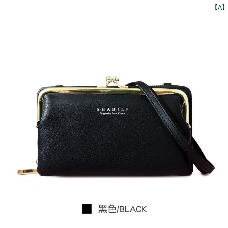 スマホ ポーチ 横型 ラップトップ ジッパー 財布 大容量 単肩バッグ 手提げバッグ 斜めがけバッグ 韓系 レディース PUレザー 軽量 耐摩耗 2つ折り 日常使い ブラック 蛍光グリーン ライトブルー ビビッドレッド ヴィンテージピンク マカロンカラー