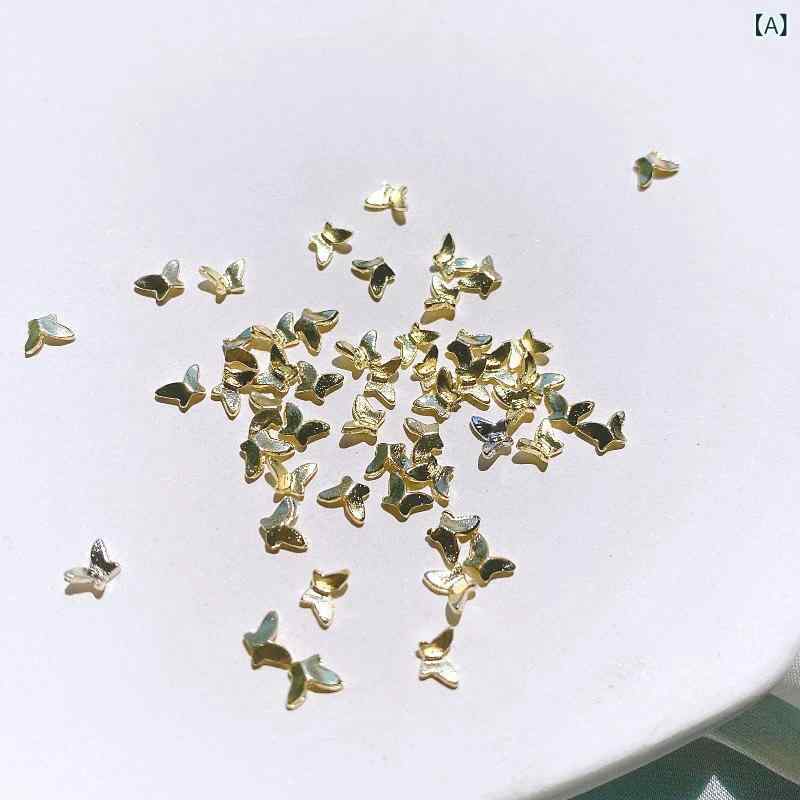 ・素材: 合金・カテゴリ: ネイルグリッター・仕様: ゴールド4mm（100個）