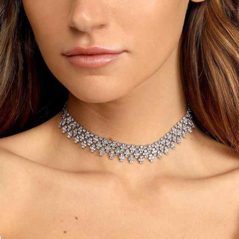 ・カテゴリ: ネックレス・スタイル: 欧米・スタイル分類: ファッション通勤・対象: 女性・主な素材: ラインストーン・加工: メッキ・: ジオメトリック・チェーン: スタンダードチェーン・長さ: 51cm-60cm・カラー展開: シルバー、金・重量: 約20g・要素: リング