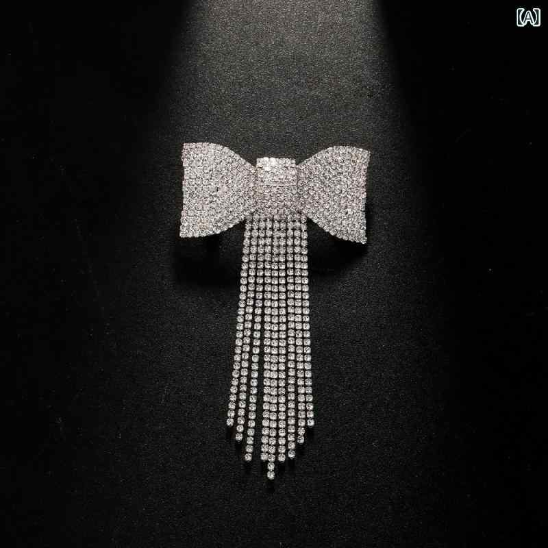 Other , Materials - ヘアアクセサリー 女性用 バタフライ ヘアクリップ スプリングクリップ 流蘇 サイド 装飾 トップピン 水钻 電気メッキ加工 銀色 金色 冬 ファッション 通勤 かわいい 華やか 欧米風