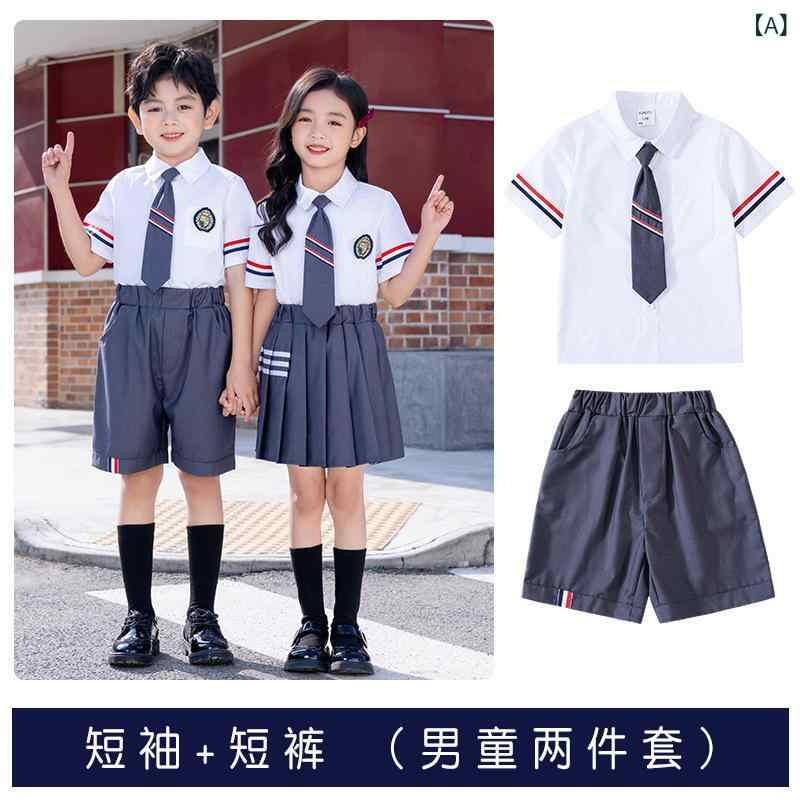 ・カテゴリ: セットアップ（半袖、スカート）・スタイル: スクール、カジュアル・対象: キッズ（男の子、女の子、男女兼用）・仕様: シングルブレスト（前開きボタン）、フードなし・デザイン: スポーツ、チェック柄、配色、リンクコーデ対応、おしゃれ・加工: 柔軟加工・素材: 綿 95%・安全基準: B類・カラー展開: 男の子セット、女の子セット・対応身長: 100cm、110cm、120cm、130cm、140cm、150cm、160cm、170cm、180cm