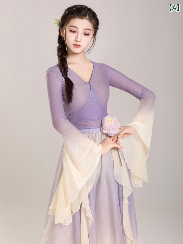 ・カテゴリ: ダンス服・対象性別: 女性・主な素材: ポリエステル95%・裏地素材: ポリエステル・カラー展開: スモークパープル、スモークグリーン、緑黄グラデーション、紫黄グラデーション・サイズ展開: S、M、L、XL、XXL